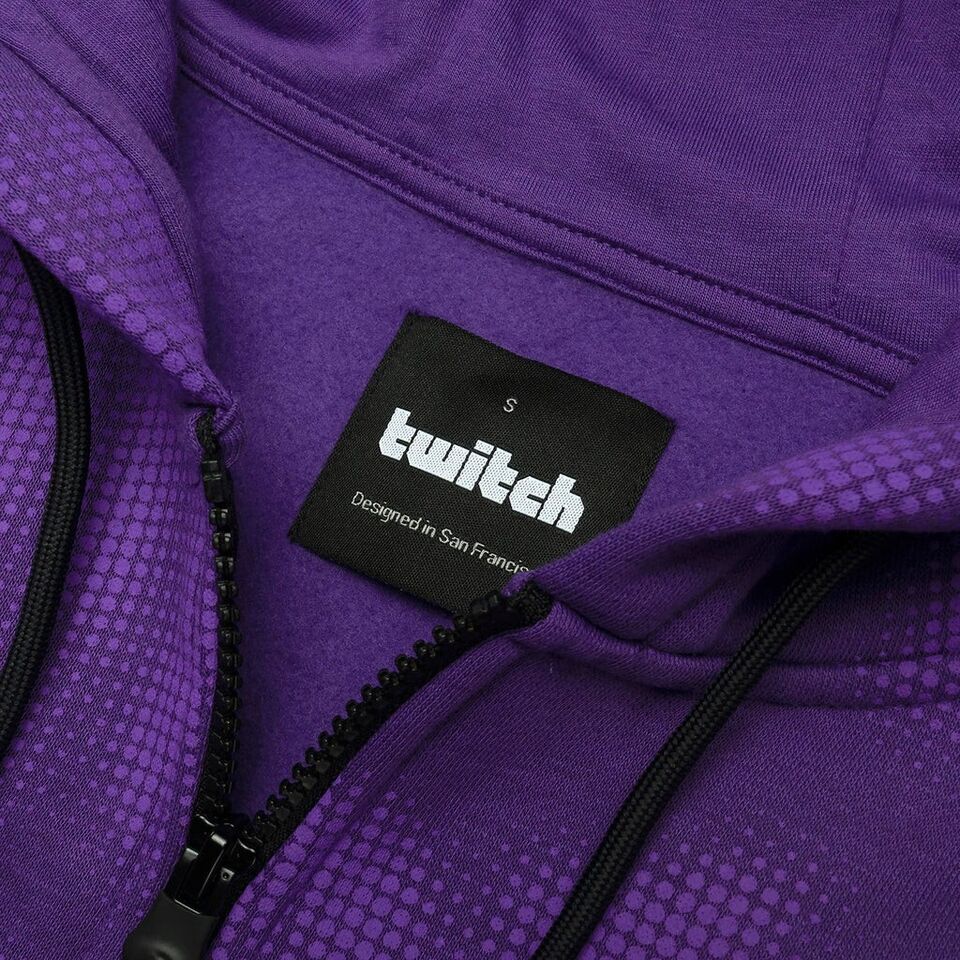 Twitch Kapuzenshirtjacke – Lila Twitch 3 XL