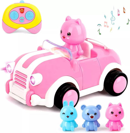 Bee Bee Run Rosa ferngesteuertes Cartoon- Spielzeugauto