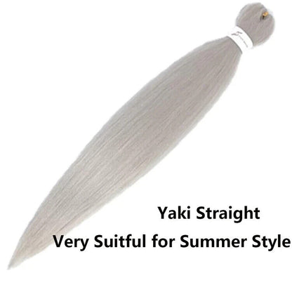Wigenius Haarverlängerung zum einflechten, 6 Packs, 65 cm / silber