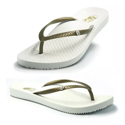 Tiki Girl Flip-Flops WEISS "M" 38,5/39,5