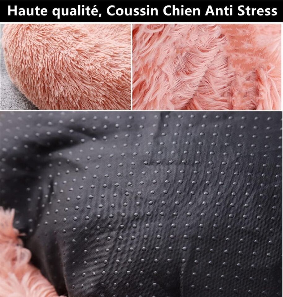mittlere Größe, Puppy Love Hundebett, orthopädisch, rund, waschbar "Rosa" - 60 cm