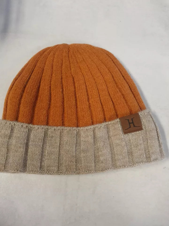 Winter Warme Strickmütze Mit Touchscreen Handschuhen