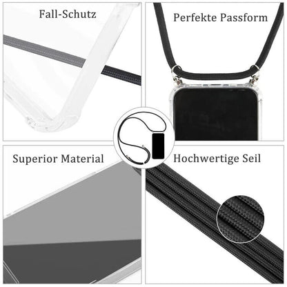 Handyband für Samsung Galaxy S22 Handyhülle mit Band schwarz