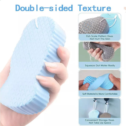 3 Stück, super weiche Bade- und Duschschwamm, für Peeling geeignet
