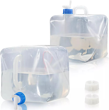 Wasserkanister 10L 2er-Pack, Faltbare Wasserkanister, Camping Wasser Kanister