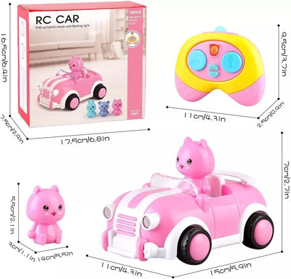 Bee Bee Run Rosa ferngesteuertes Cartoon- Spielzeugauto
