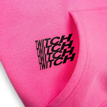 Twitch Graphic Hoodie-Sweatshirt – Pink Mash M
