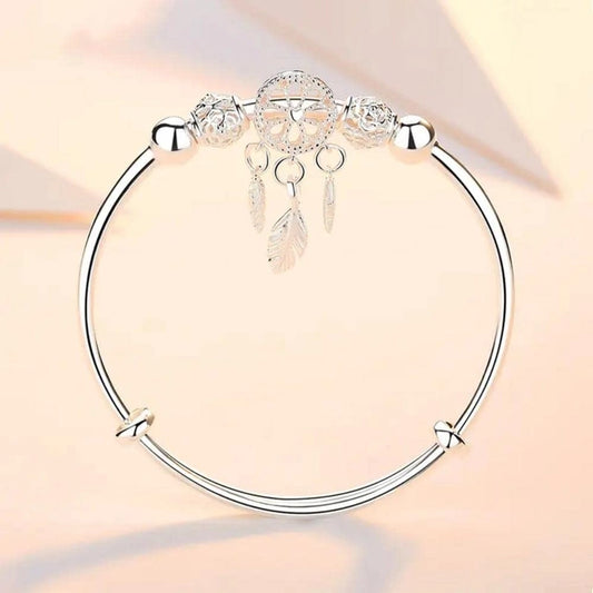 Verstellbares Freundschaftsarmband, Silberarmband Damen 925